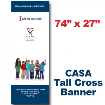 CASA Young Kids Cross Banner (74x27)