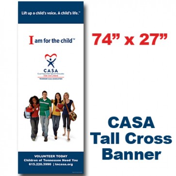 CASA Teens Cross Banner (74x27)