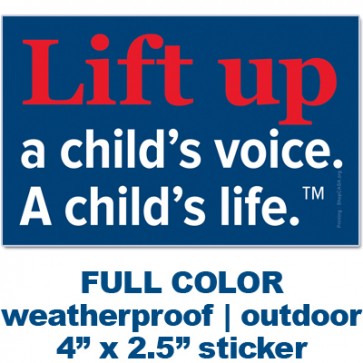 Lift Up Bumper Sticker - 50 or less