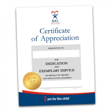 GAL Appreciation Certificate