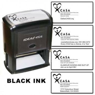 CASA Custom Rubber Stamp  (Black Ink)