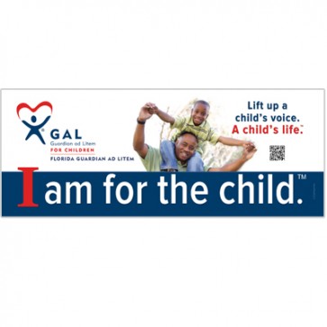 GAL Lift Up a Child Banner with custom QR Code