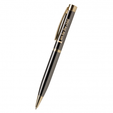 Gunmetal Elegance pen with Photo Dome