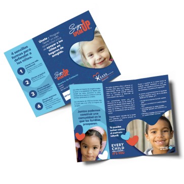 Sign Up Speak Up Spanish Brochure (Custom Logo, Contact & QrCode)