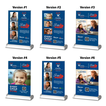 Table Top Retractable Banner - Sign Up Speak Up