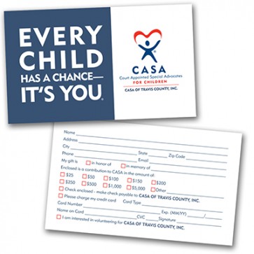 Every Child Has a Chance Donation Card (custom)