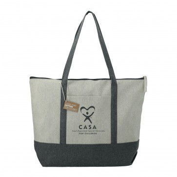Pulse 10oz Recycled Cotton Zippered Tote