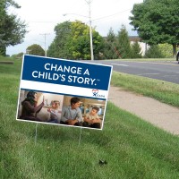 2 sided Yard Signs (Pack of 50) - Instock
