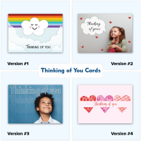 Custom Thinking of You Greeting Cards With envelopes