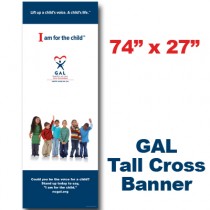 GAL Young Kids Cross Banner (74x27)