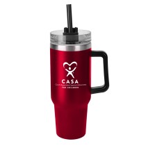 40 0z Double Wall Tumbler with Handle