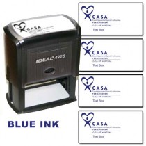 CASA Custom Rubber Stamp  (Blue Ink)