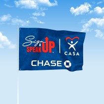 Sign Up Speak Full Color Large Flag - 3' x 5' 