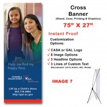 Change a Child's Story ™  Cross Banner (74x27)
