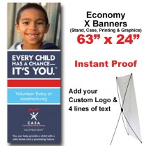 Boy Grinning X Banner (63 X 24)