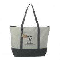 Pulse 10oz Recycled Cotton Zippered Tote 