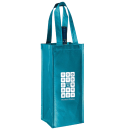 Metallic Vineyard Collection-1 Bottle Laminated Non-Woven Wine/ Insulated Bottle Bag