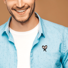 Silver Icon Lapel Pin