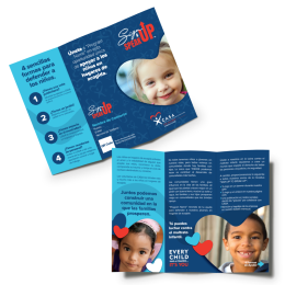Sign Up Speak Up Spanish Brochure (Custom Logo, Contact & QrCode)