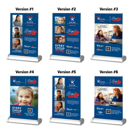Table Top Retractable Banner - Sign Up Speak Up